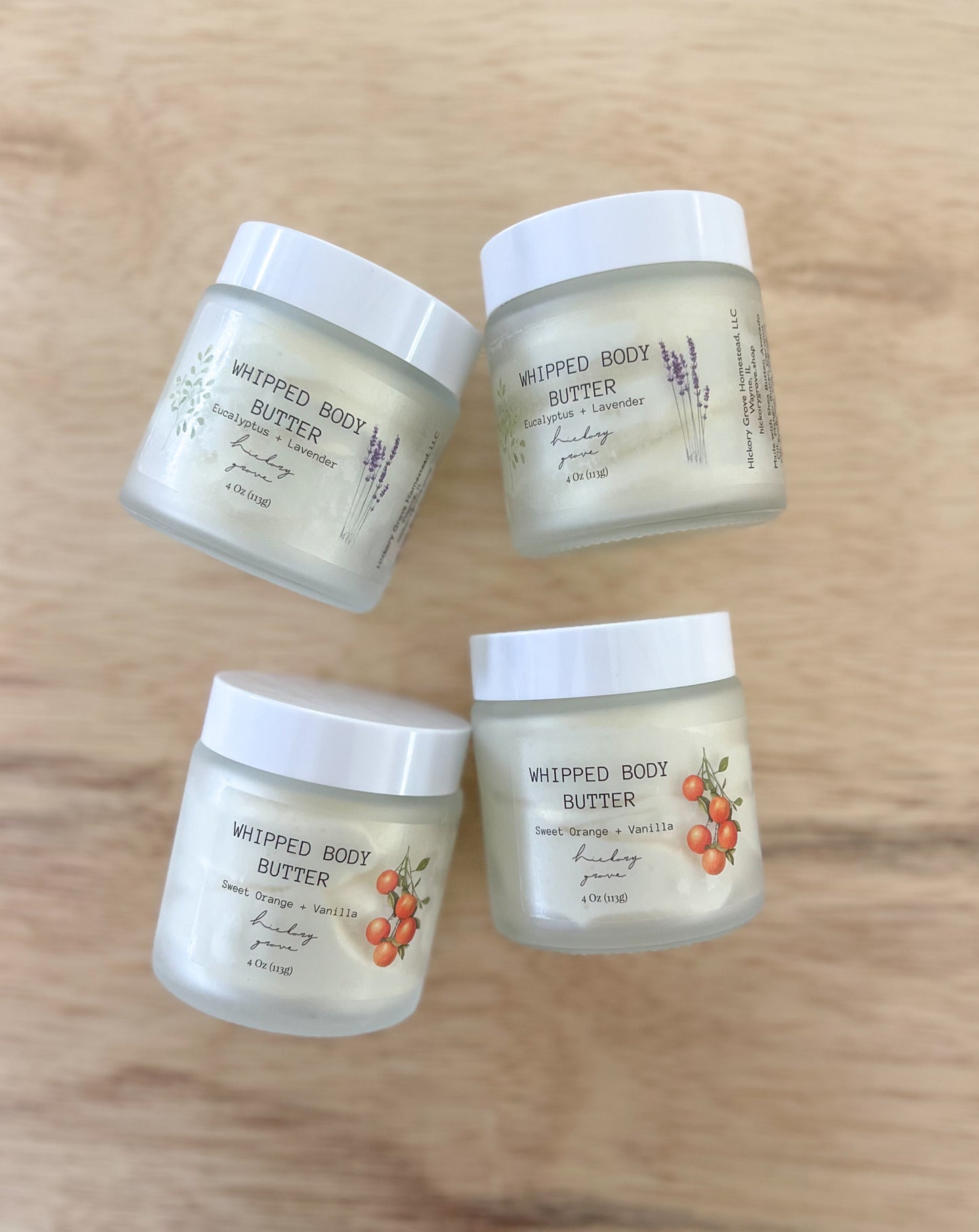 Whipped body butter