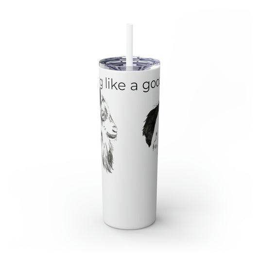 Skinny Tumbler with Straw, 20oz